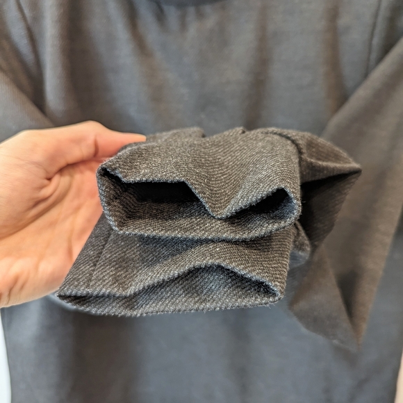 Kaffe Grey Mock Neck Sweater - Picture 3 of 4